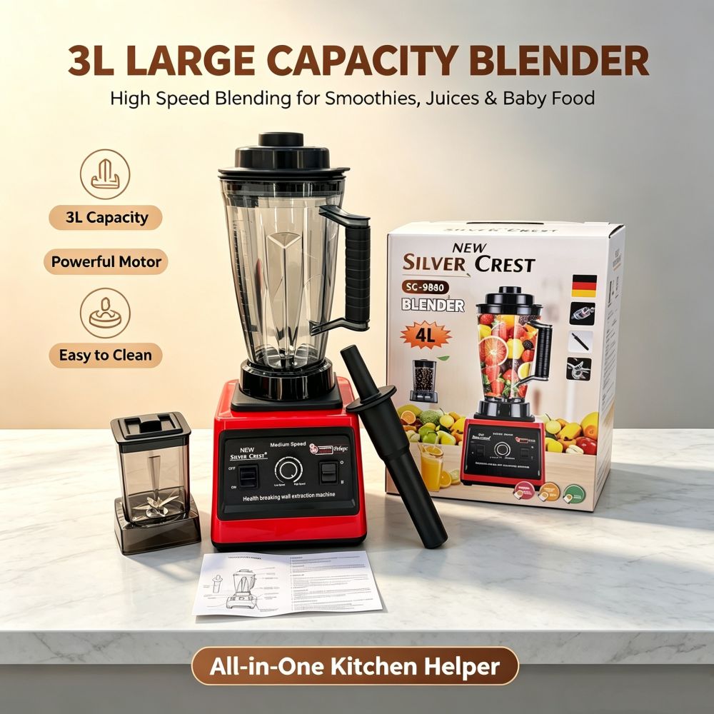 Commercial Shaved Ice Machine 3L Ice Crushing Grinding Blender Food Processor 220V EU Plug SC9880 Model