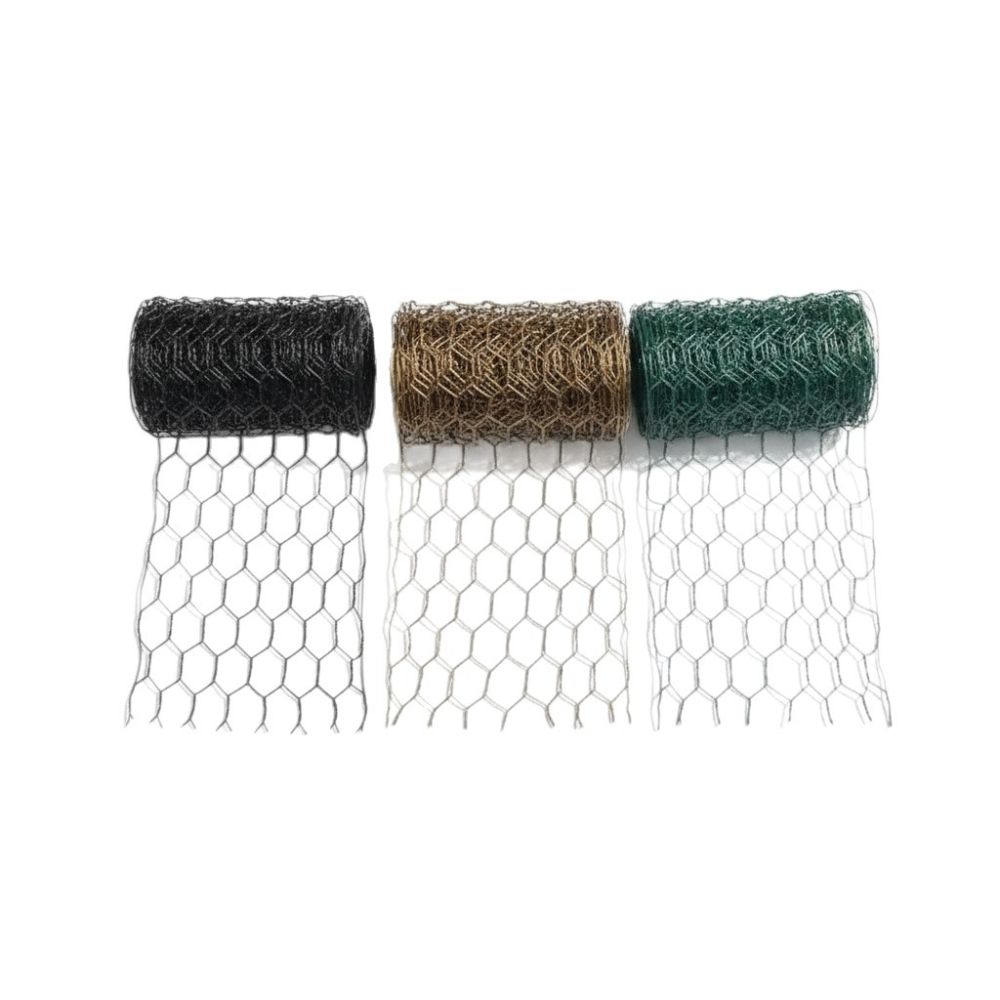 PVC-beschichtetes Sechseck-Drahtgeflecht, rostgeschützt, Gartenzaun