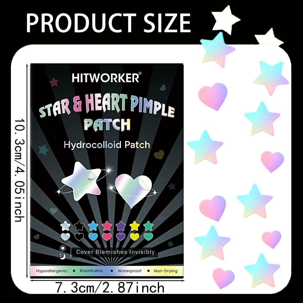 Acne Patch - Star Heart Design, Concealing