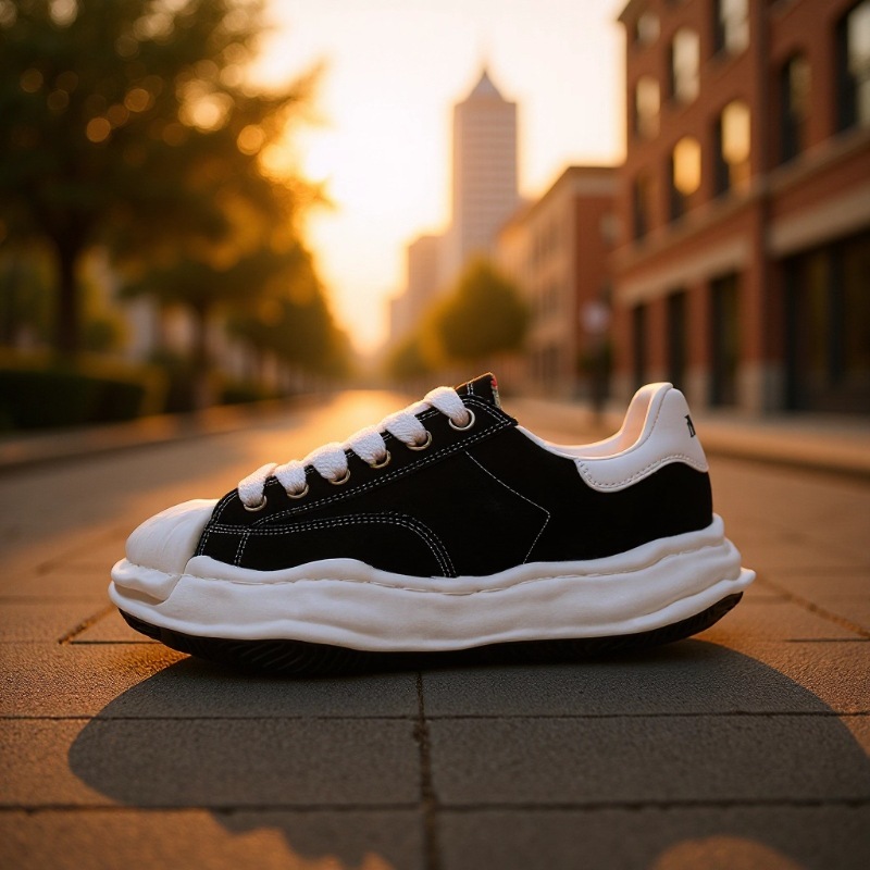 Putian Height-Increasing Retro Canvas Shoes, MMY Dissolving Sole, Women's - 1