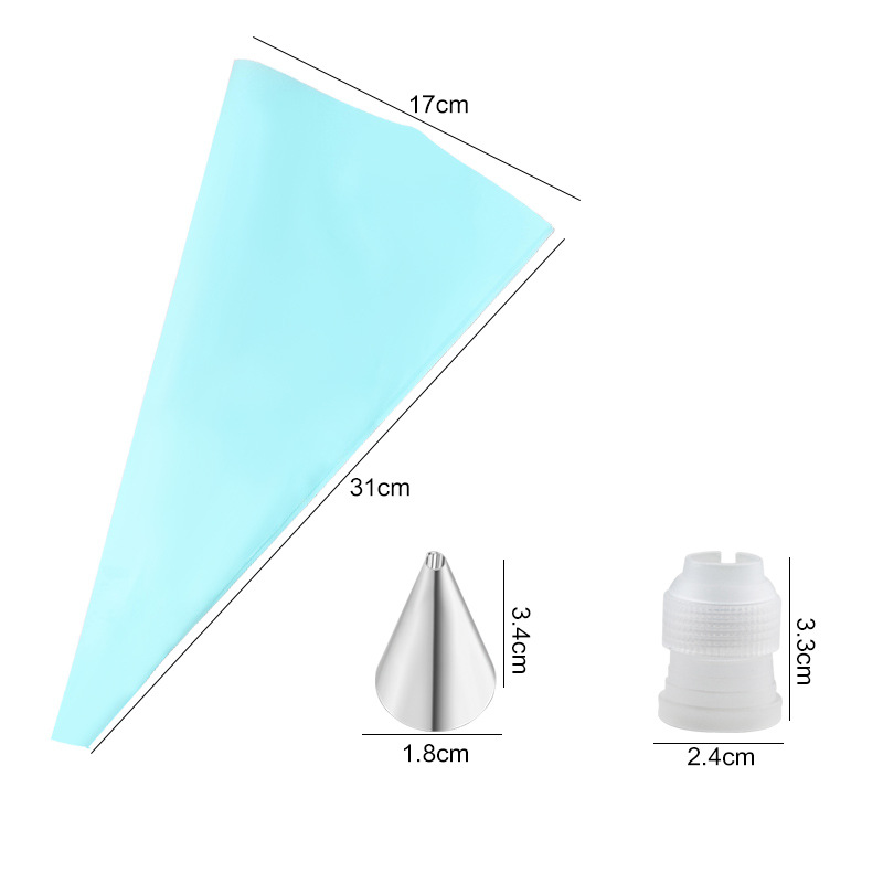 Amazon stainless steel cake decorating nozzle set cake decoration tools cream pastry bag decorating nozzle EVA decoration bag thickened - 6