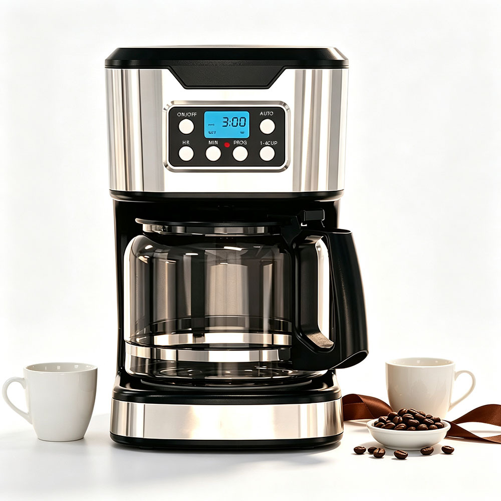 1.8L Drip Coffee Maker with Keep-Warm and Timer Function - 1