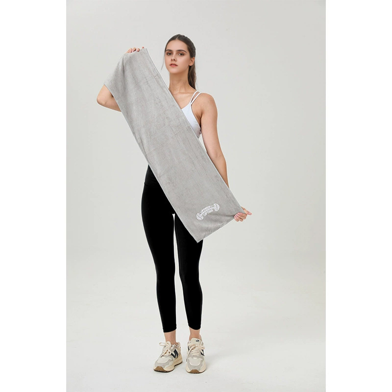 Gym Sports Sweat-Absorbent Quick-Dry Towel Microfiber Yoga Mat Towel Multifunctional Solid Color Sports Towel Custom Logo - 12