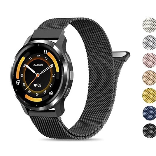 Milanese Metal Watch Band for Garmin Venu and Forerunner 570/265/255