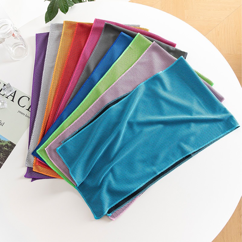 Cross-border sports cold-sensing quick-dry towels wholesale wristbands sweat-absorbent cooling towels outdoor running fitness sweat-wipe cooling towels - 5