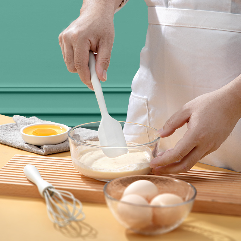 Integrierter Silikonschaber, Lebensmittelqualität für den Hausgebrauch, hitzebeständige Ölbürste, Schneebesen, Haushalt-Kochutensilien-Set