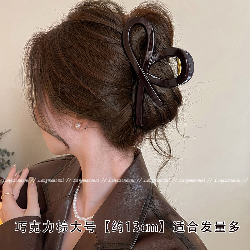 PC-Material Haargreifer Große Größe für volles Haar Haarspange Damen Hinterkopf Hai-Clip Neues Modell Hochwertiges Haarzubehör - 9