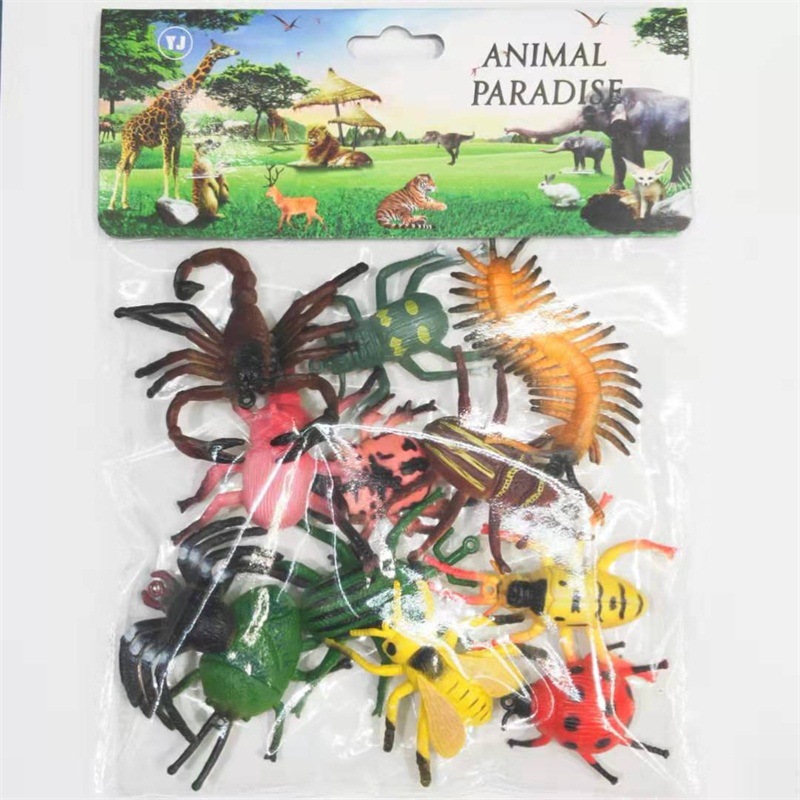 Animal Set 12 Insect Plastic Simulation Model Toys Children Science Education Cognition Other Accessories Ornaments Mini