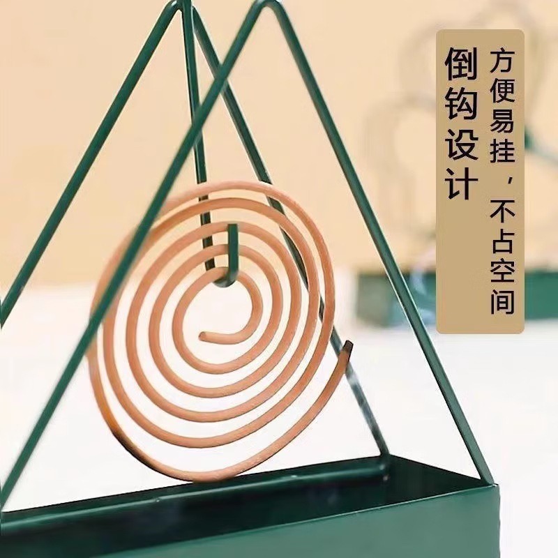 Creative triangle mosquito repellent incense holder, fire-resistant and scalding-proof mosquito repellent incense holder, mosquito repellent incense tray, incense holder, mosquito repellent incense stove, incense holder, ash tray - 4
