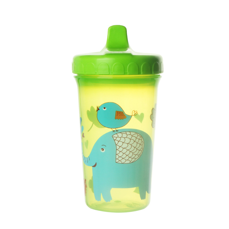 Ente-Schnabel-Lernbecher für Babys ab Werk, 300ml, großvolumiger Sommerwasserbecher, auslaufsicher und dicht verschlossener Babywasserbecher - 8