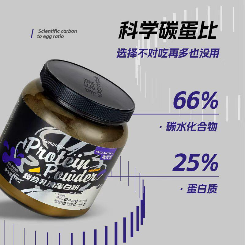 Midangka Whey Protein Powder High Protein High Carbohydrate Sports Fitness Meal Replacement Rice Paste Instant Drink Supplement Wholesale