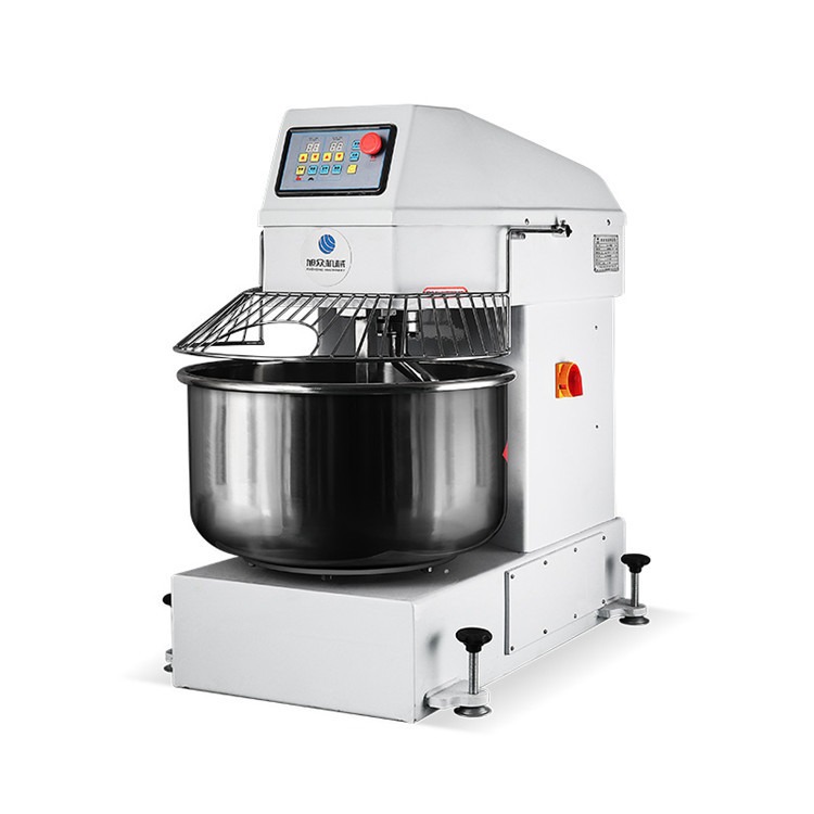 Commercial dough mixer, large stainless steel filling mixing equipment, fully automatic dual-speed double-acting dough kneading and mixing machine