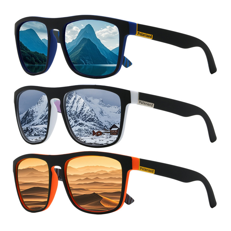Cross-border Men's Polarized Sunglasses European and American Outdoor Cycling Glasses Women's Retro Fashion Sports Sunglasses - 1