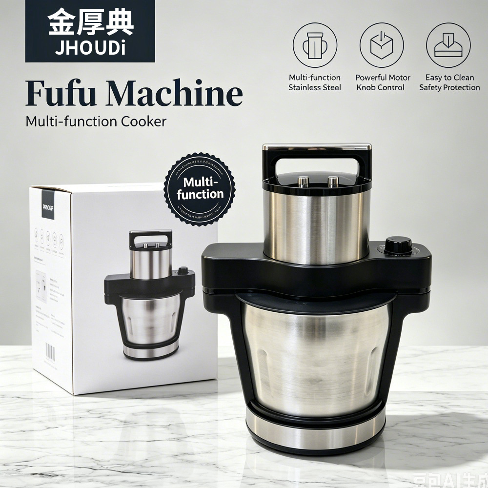 新品芙芙机fufu Machine亚马逊糊糊机6L大容量绞肉机不锈钢搅拌机 - 1