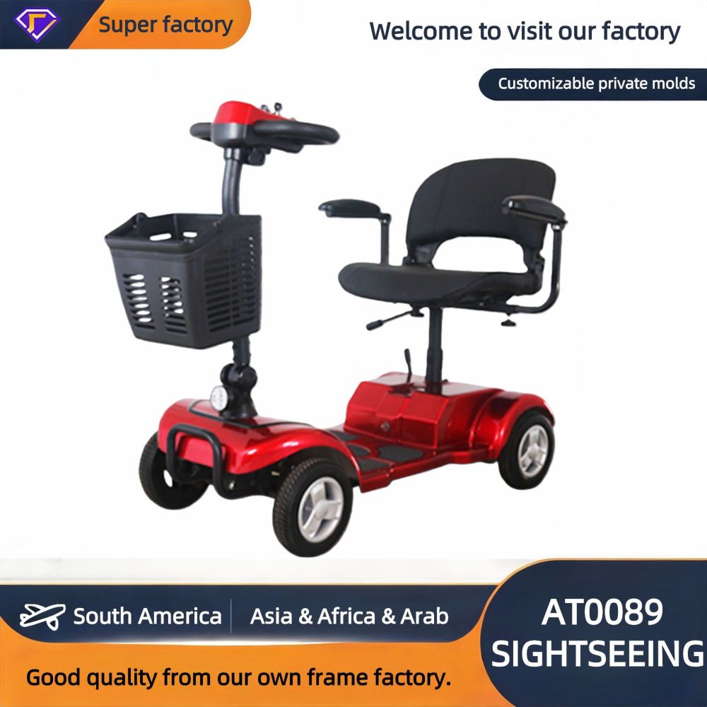 Four-Wheel Electric Golf Cart for Scenic Areas and Golf Courses