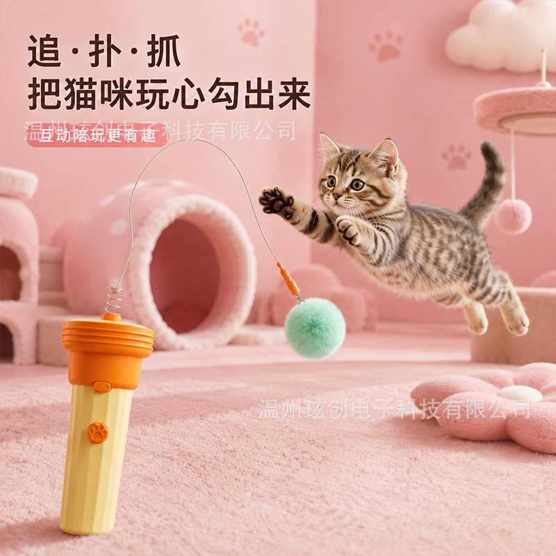 Electric Cat Ball Launcher with Automatic Ball Retrieval