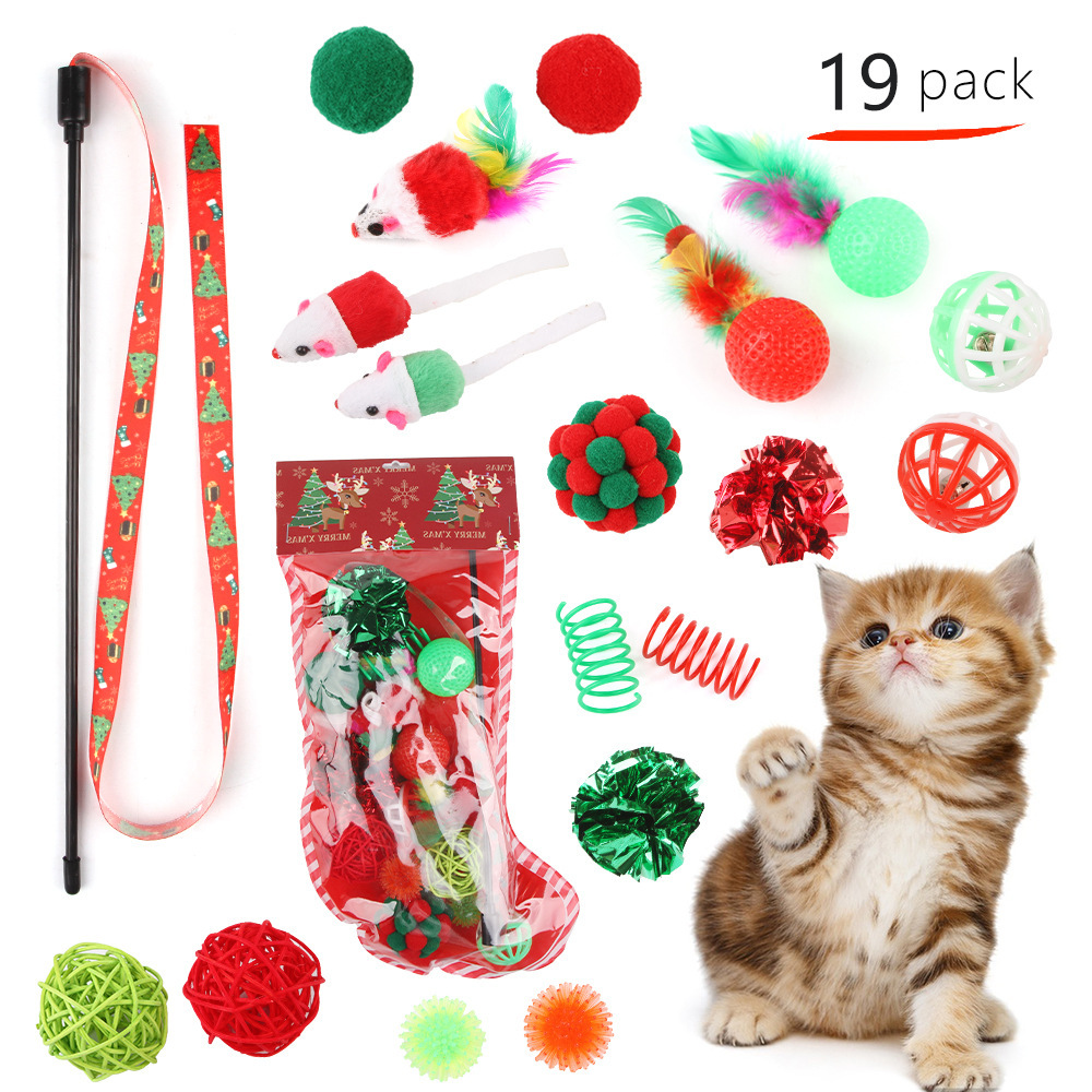 Weihnachts-Katzenspielzeug-Set - 1