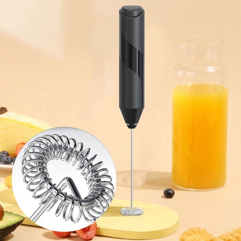 Cross-border dropshipping handheld electric milk frother, multifunctional cream and egg beater, small wireless milk frother, customizable. - 4