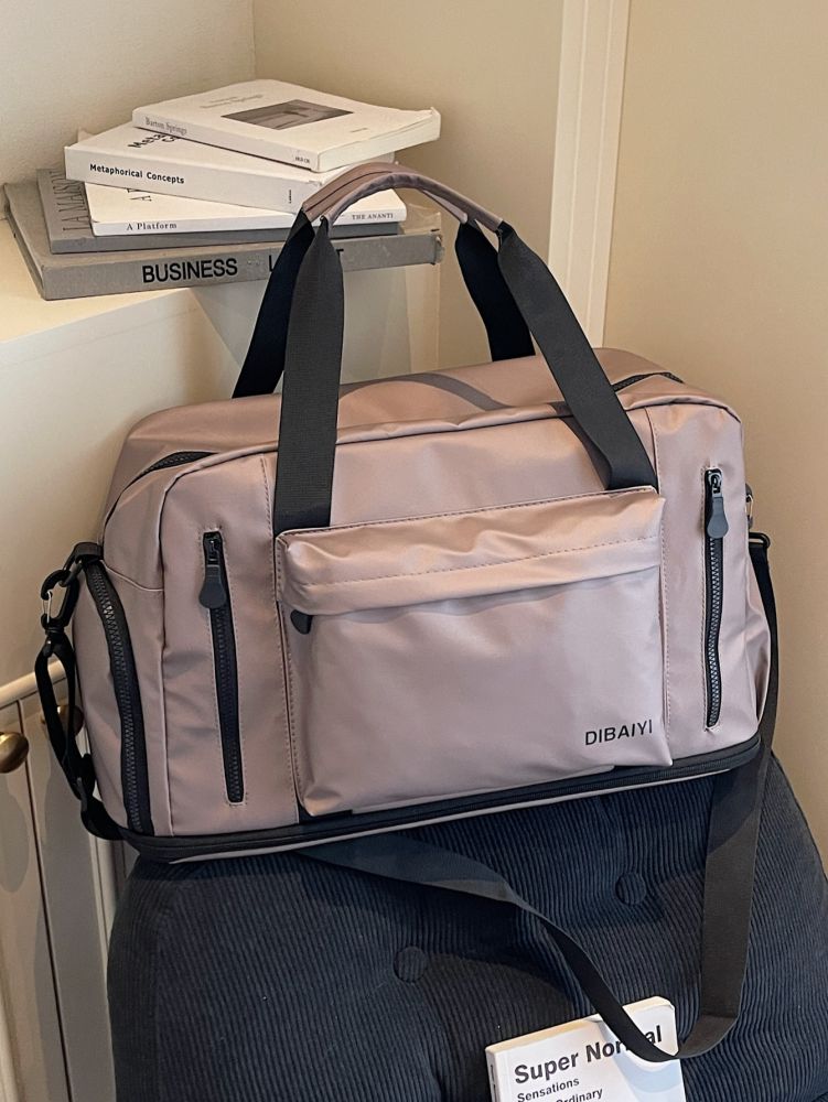 Large Capacity Short Trip Travel Bag Portable Business Travel Luggage Expandable Waterproof Dry Wet Dual Use Fitness 20