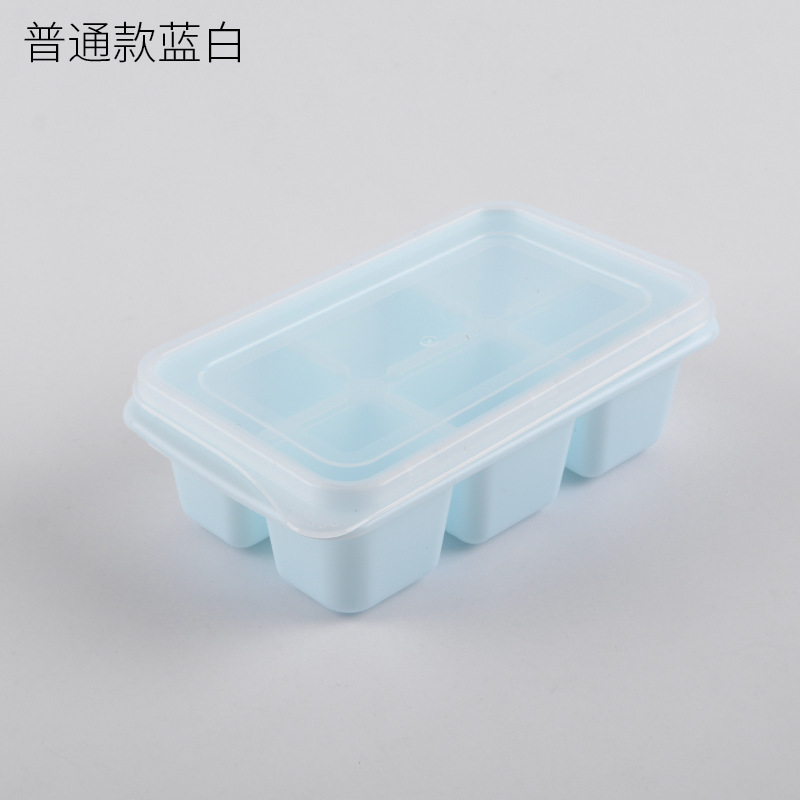 Refrigerator ice cube mold ice cube maker home frozen ice cube home-made ice cube box silicone soft bottom lid accelerator - 7