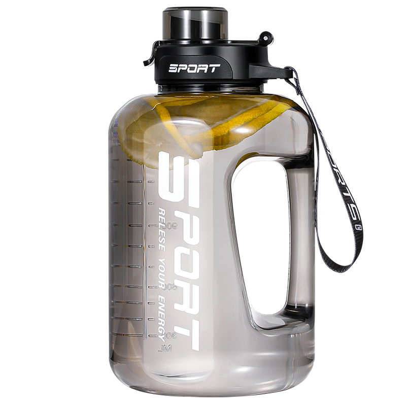 Kunststoff Wasserglas großvolumiger Eimer Becher hitzebeständig Sommer Sport Sport Wasserflasche mit Pipette Eimer - 6