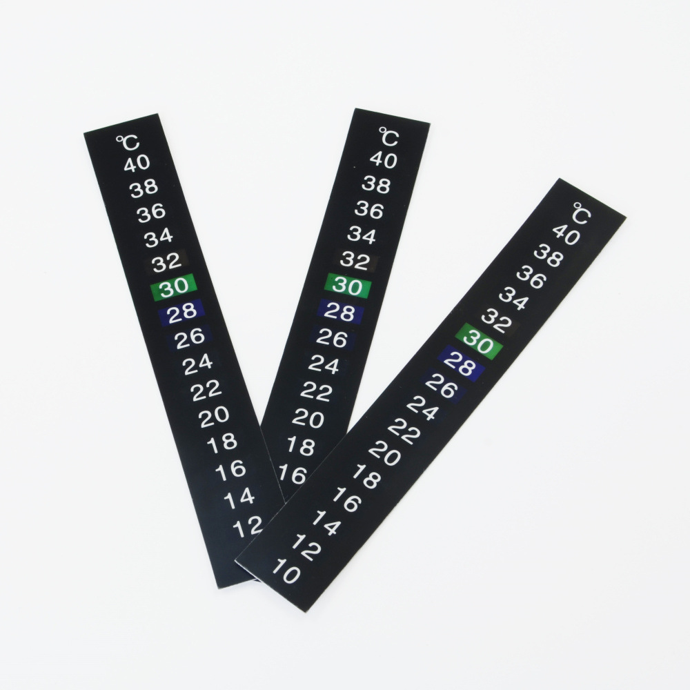 LCD Aquarium Strip Thermometer Sticker 10-40 ℃ Temperature Sensitive - 1