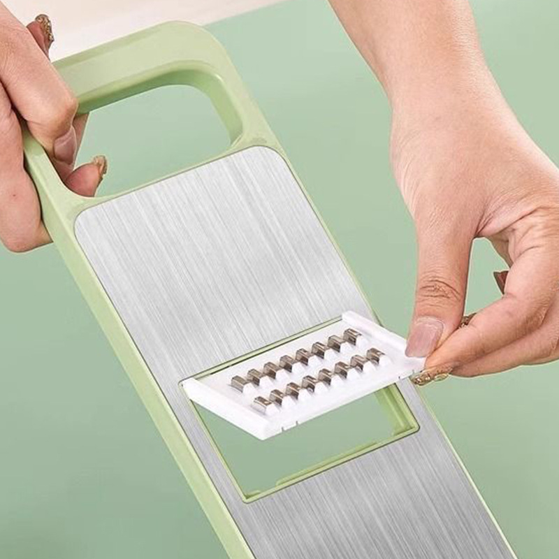 Toptan paslanmaz çelik sebze doğrayıcı mutfak çok fonksiyonlu rende aleti mutfak sebze doğrayıcı rende - 1