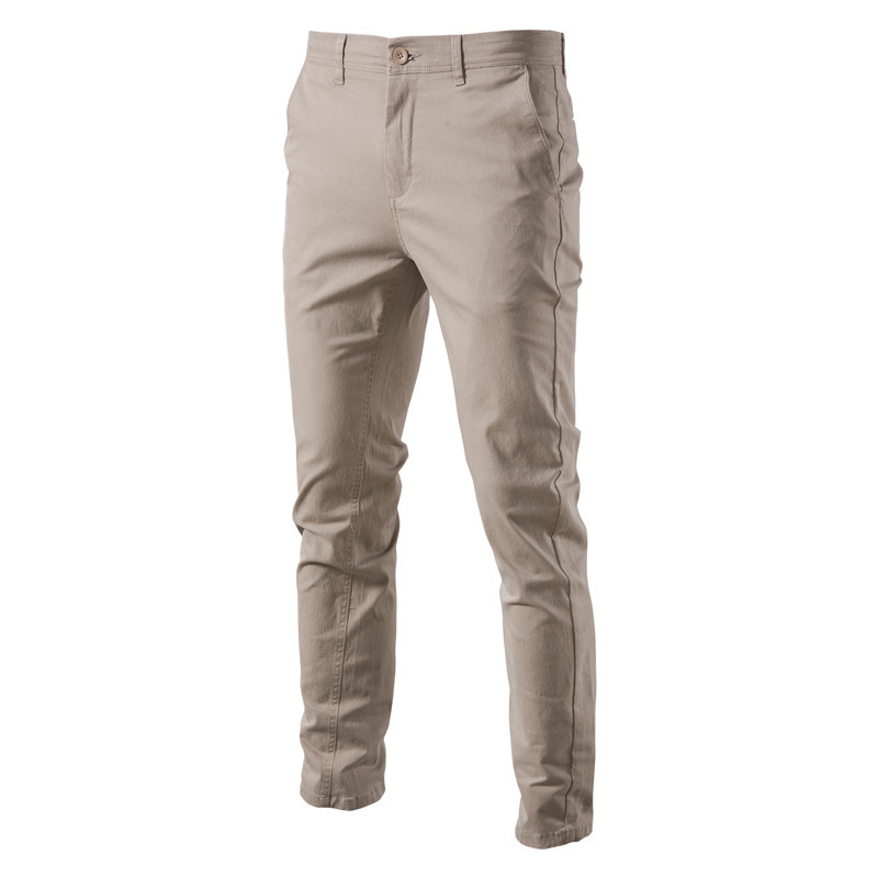 2024 Autumn Winter High Quality Men's Casual Pants Foreign Trade Breathable Men's Bottoms Youth Business Versatile Cotton Long Pants Wholesale