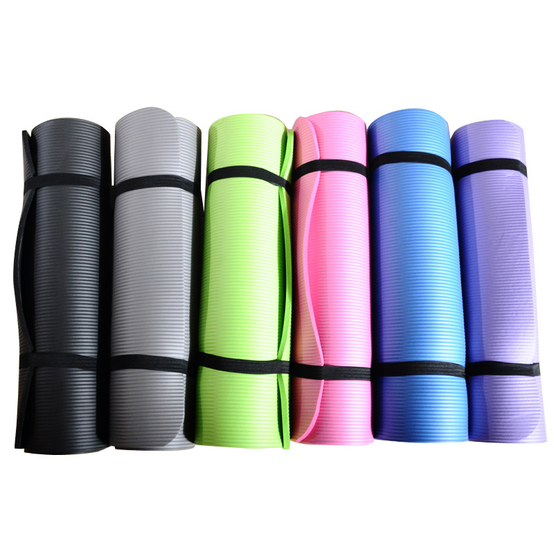 Thick NBR Yoga Mat 10mm / 15mm, Non-Slip, for Beginners