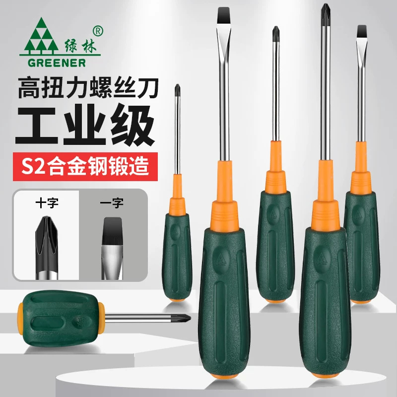 Magnetic Phillips and flathead screwdriver, non-slip