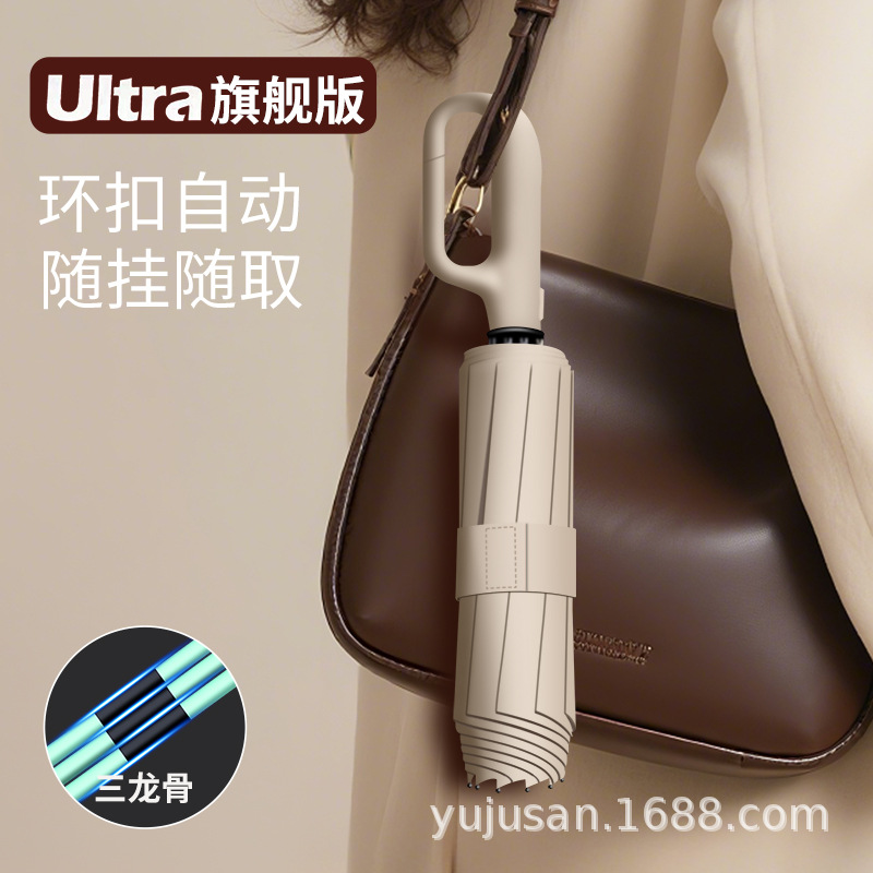 Fully Automatic Umbrella with UV Protection, for Rain or Sun