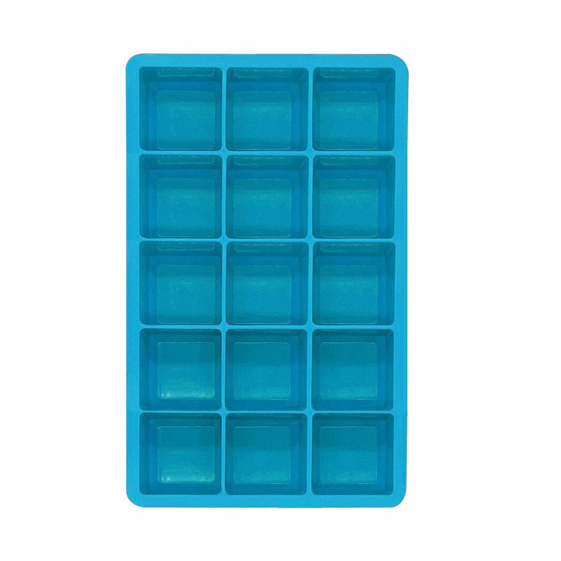 Silicone ice cube mold 15 grids DIY ice cube mold homemade ice cube mold square ice making mold with lid - 5
