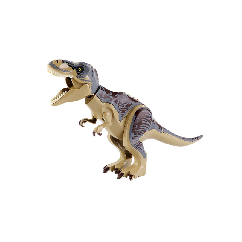 Dinosaur Building Block Set Compatible Baseplate Large and Small Pieces with Minifigure - 6