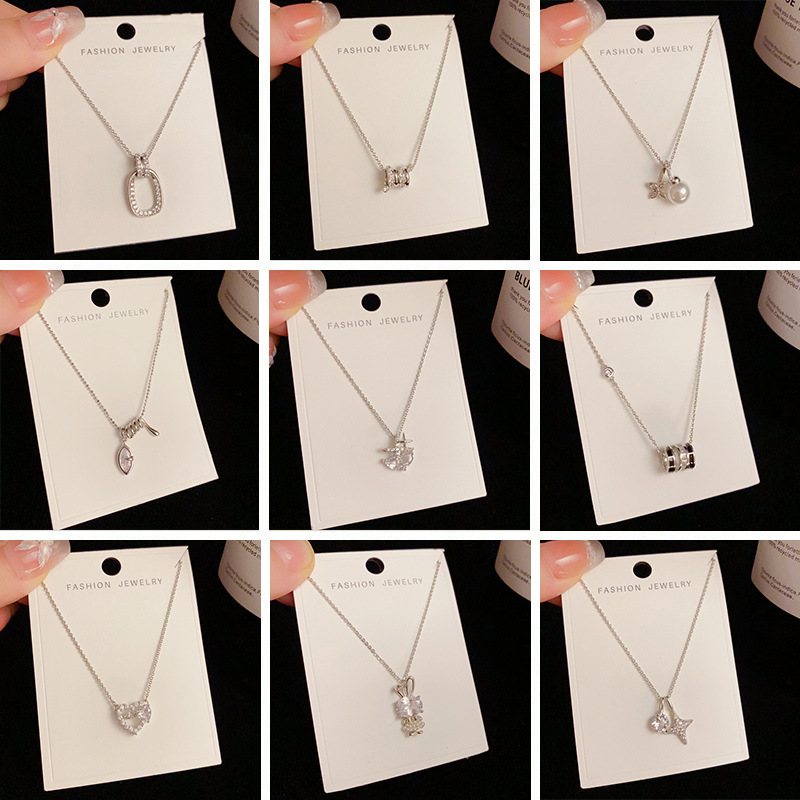 Minimalist Silver Collarbone Chain, Gold Electroplating - 1