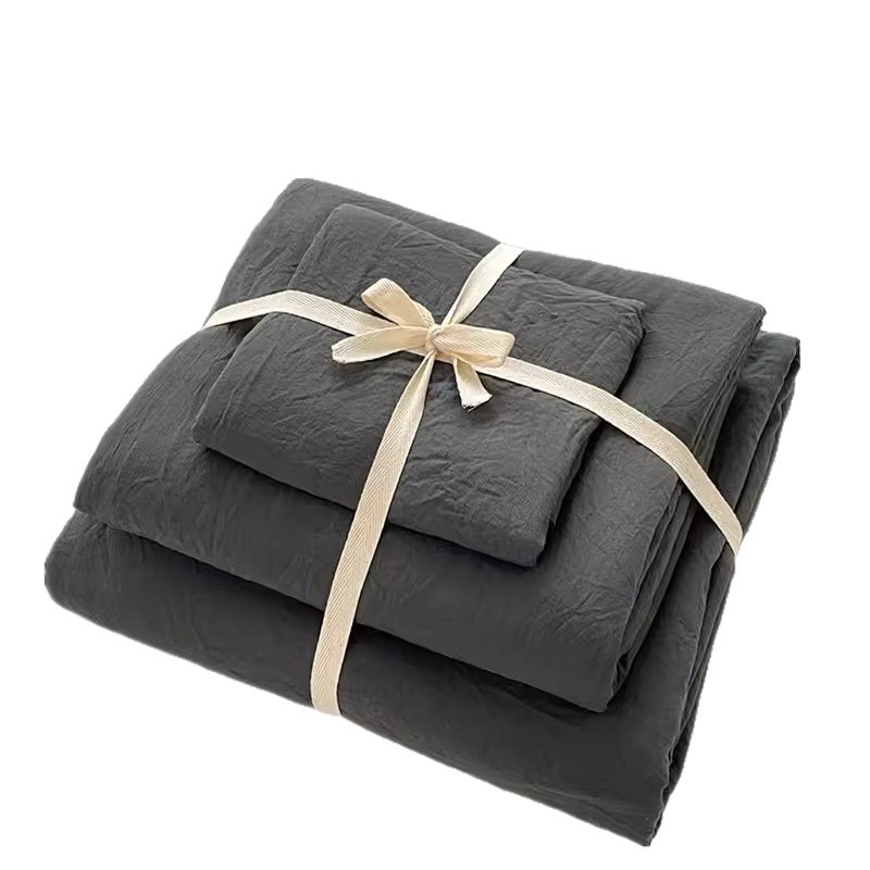 Class A Cotton Bedding Set, 4 Pieces, Washable, Dormitory 3-Piece Option