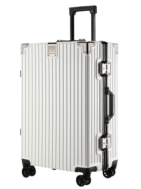 Aluminiumrahmen-Koffer PC Geschäftswagen Universalrollen-Koffer Student 26 Zoll großformatiger verschlüsselter Kasten Kabinengröße Koffer