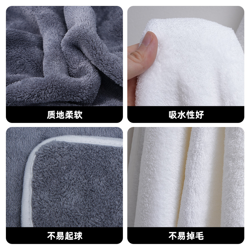 Mercan fleece havlu seti, 6 parça, 50x100 cm