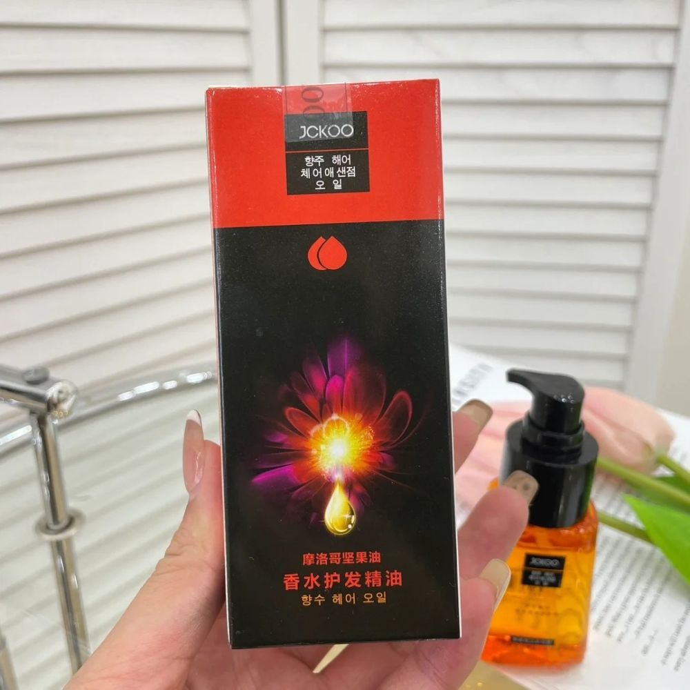 JCKOO Fas saç bakım yağı, durulama gerektirmeyen serum, uç çatallanma karşıtı