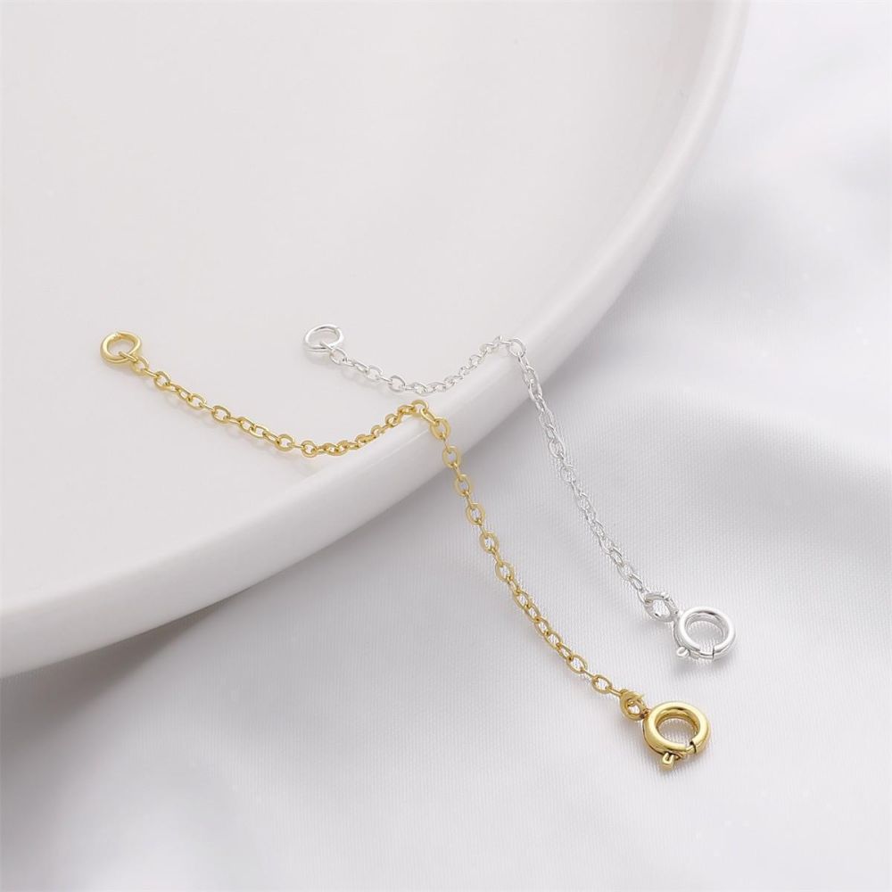 14K Gold Plated Lobster Clasp Extension Chain, DIY Jewelry Making
