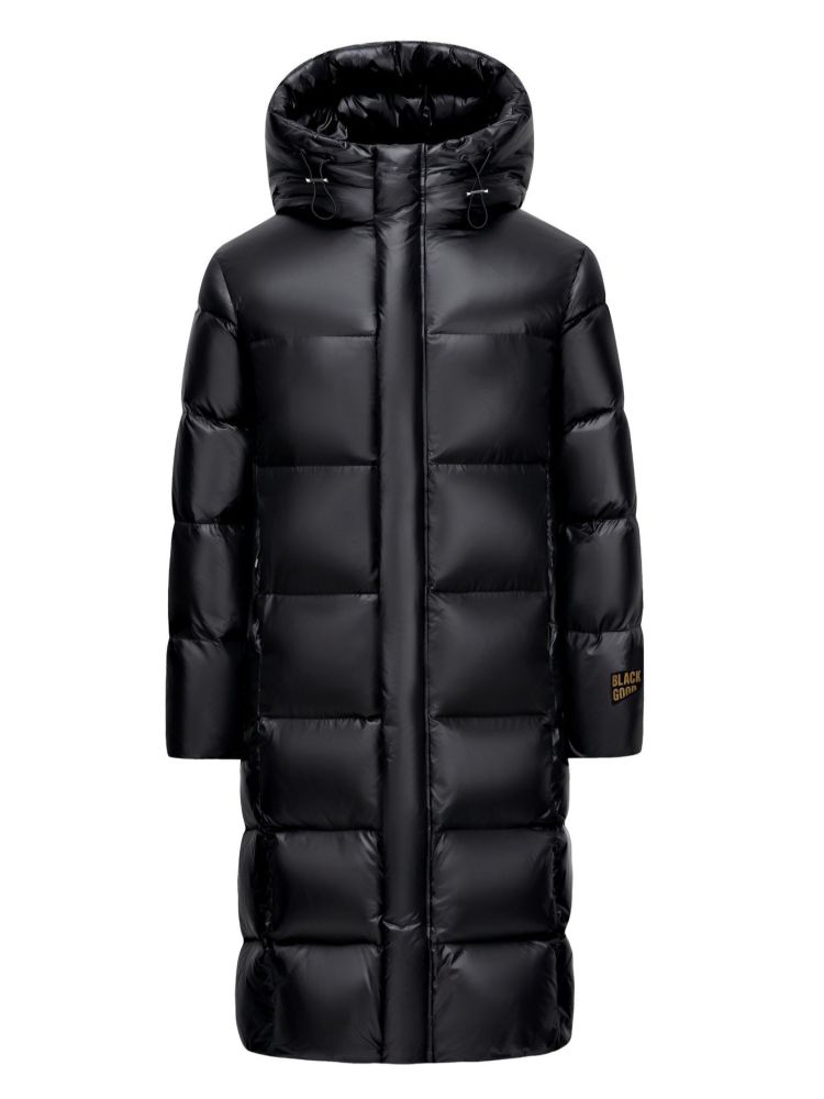 Schwarz-Gold 2026 Daunenjacke Paar-Unisex-Modell neues Modell knielang lang verdickt Mantel Winter 500 g Gänsedaunen