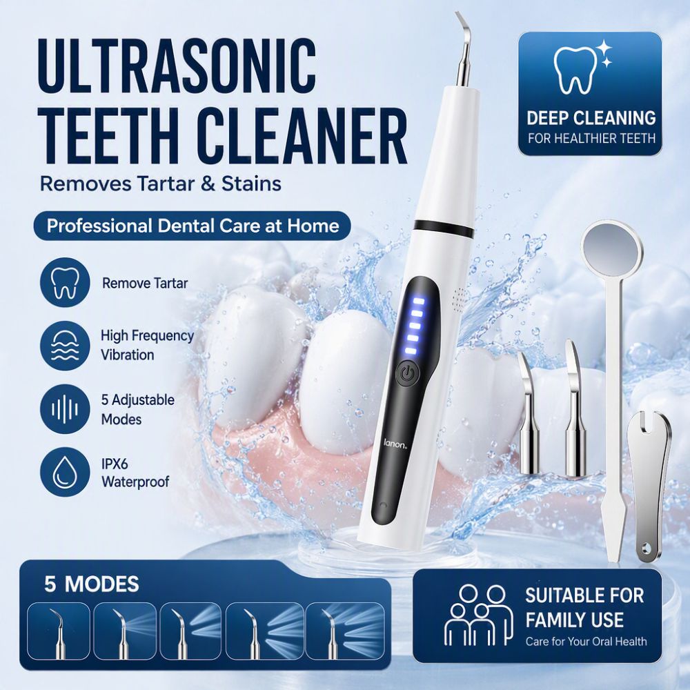 Portable Ultrasonic Dental Scaler for Tartar and Plaque Removal - 1