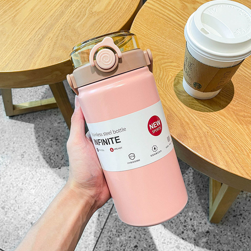 Komfortable und elegante, große Thermoflasche, einfache und tragbare Geschenk-Wasserflasche für Sport- und Outdoor-Nutzung - 9