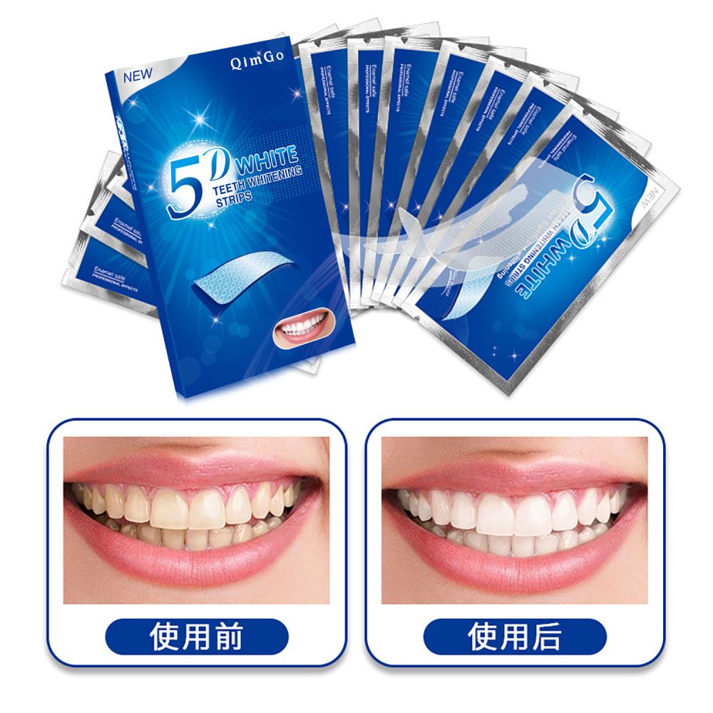 5D Teeth whitening strips, dry application - 1