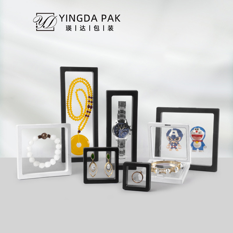 Transparente PE-Filmschachtel zum Aufhängen, Verpackungsbox für Schmuck, Ring- und Armband-Box, kleine Schachtel für Waren und Geschenkverpackung, versandfertig