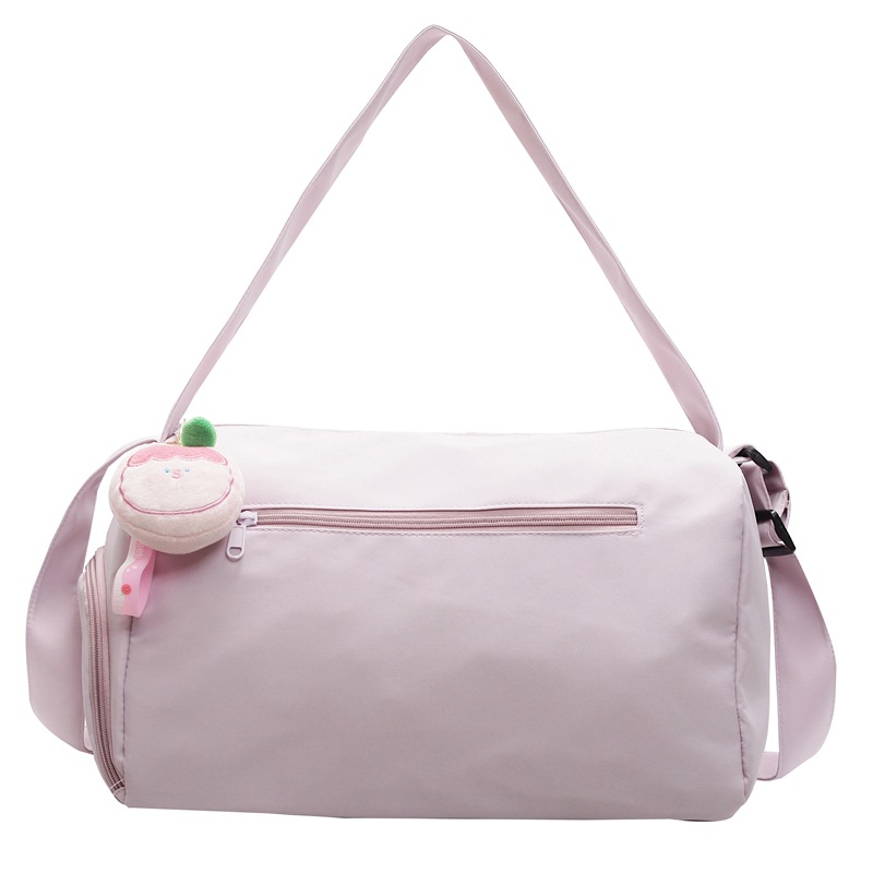 Sports yoga fitness bag 2025 new college student shoulder bag cute pendant-tipped crossbody bag popular travel bag - 8