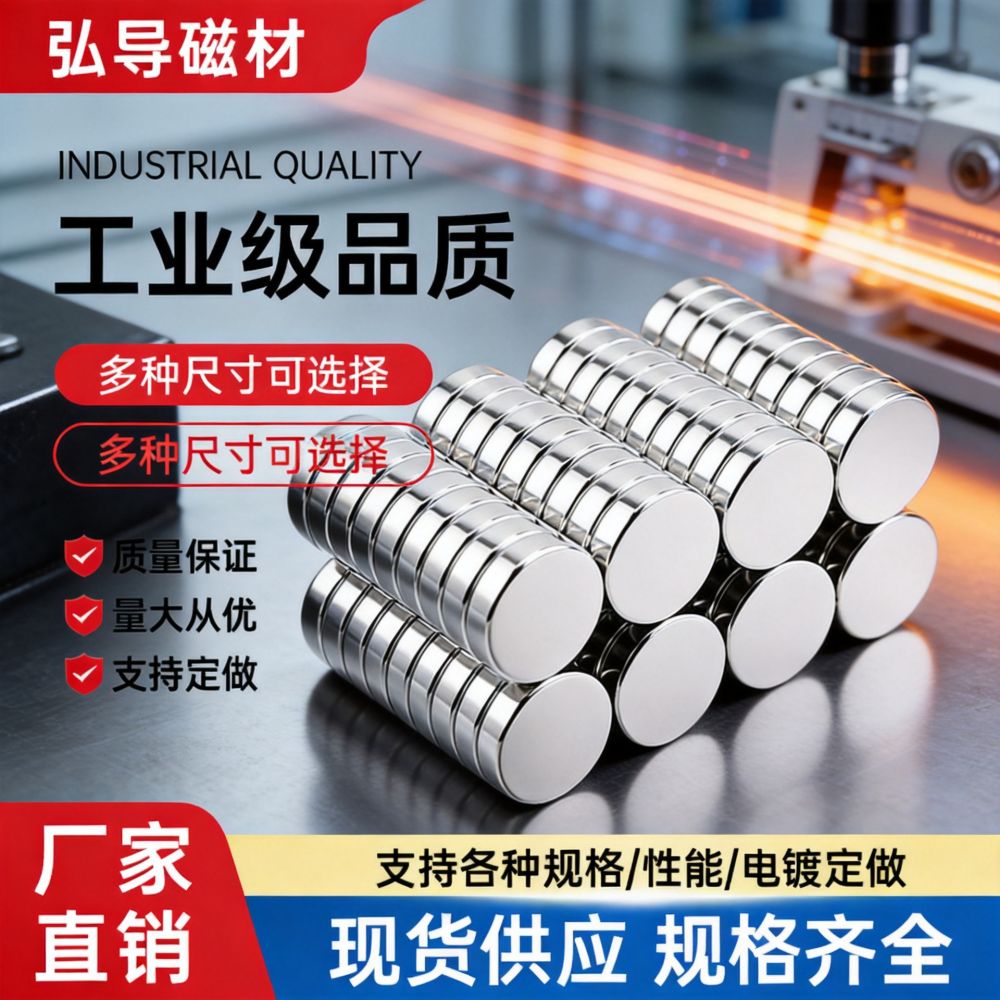 Neodymium Iron Boron Strong Magnets, Round and Square