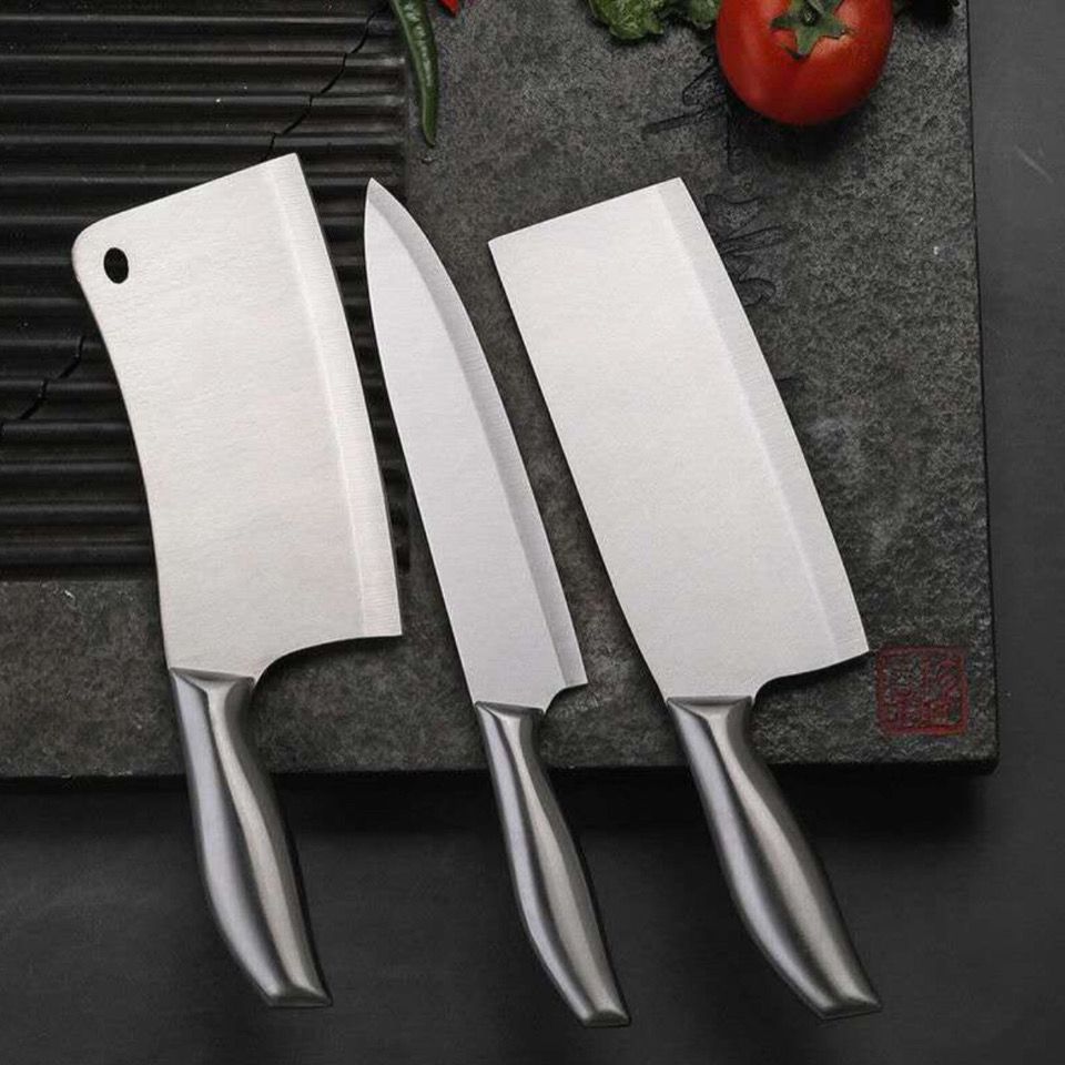 Kitchen knife set 4-piece stainless steel chef and utility knives - 1
