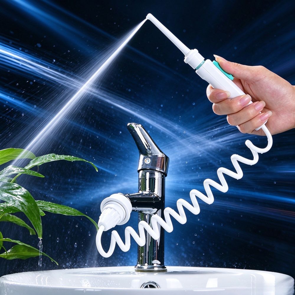 新款龙头式冲牙器新款高压洗牙器成人牙缝清洁神器接水龙头清缝器 - 1