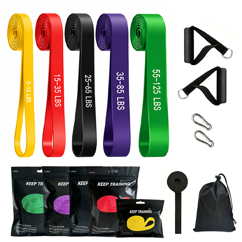 TPE Latex Yoga Resistance Band Unisex 2080 Long Fitness Band