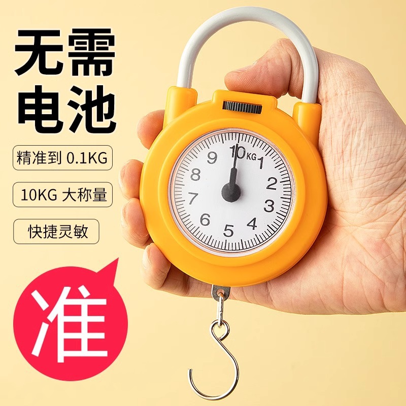 Portable High-Precision Digital Household Scale with Hook